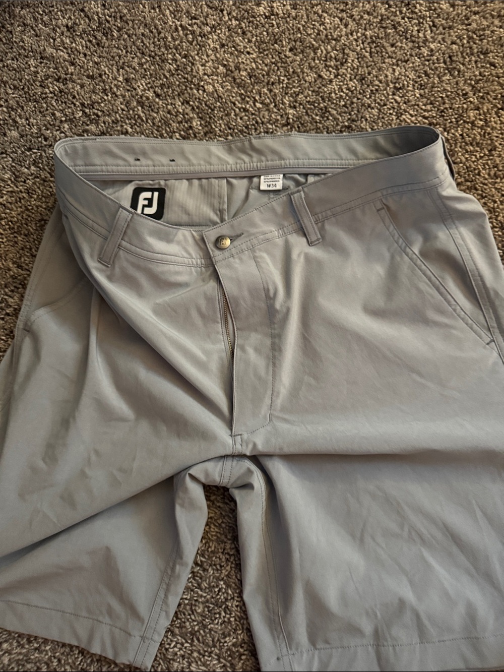 FootJoy Light Gray Men’s Golf Shorts